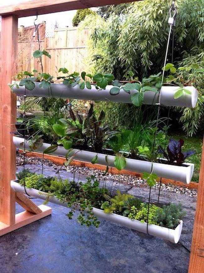 White Pipe Vertical Garden