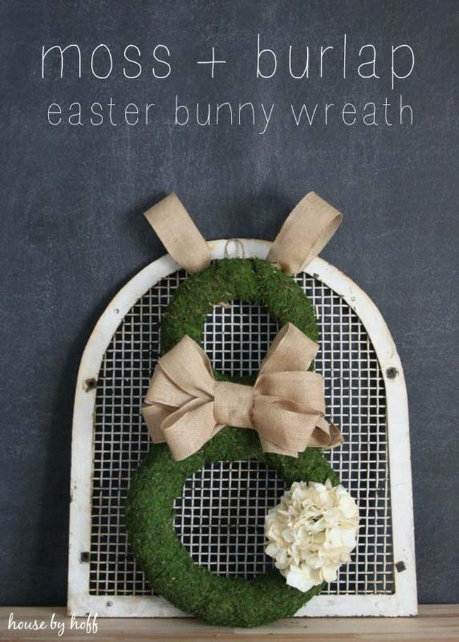 Burlap Bunny Spring Porch