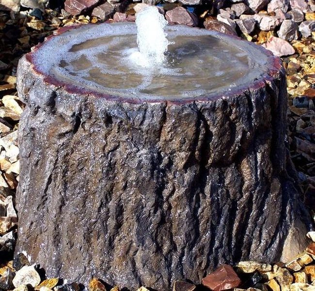 Illuminated Stone Water Feature