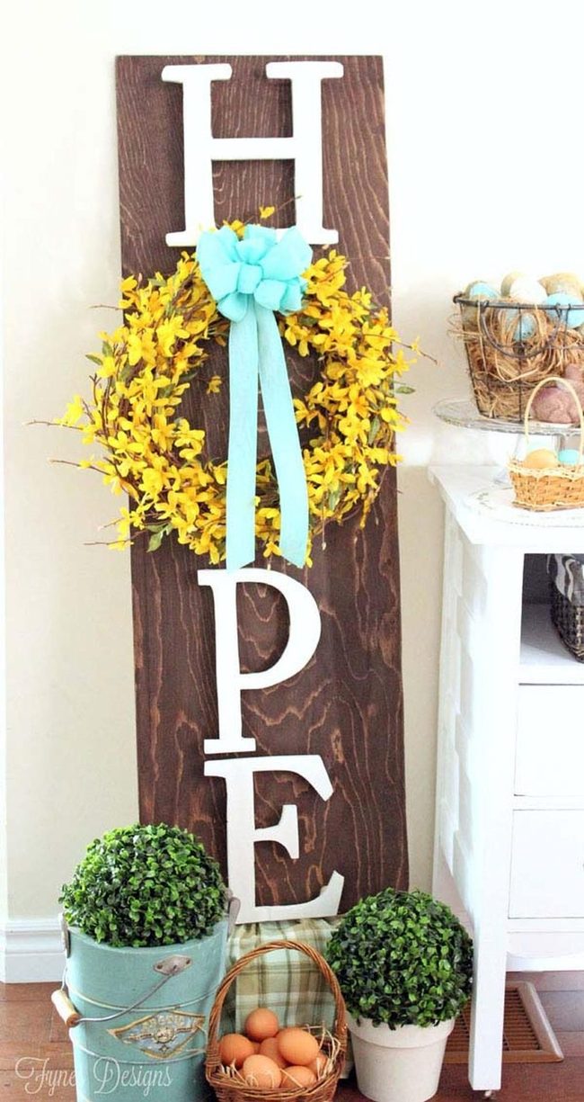 Hare Wordplay Easter Sign