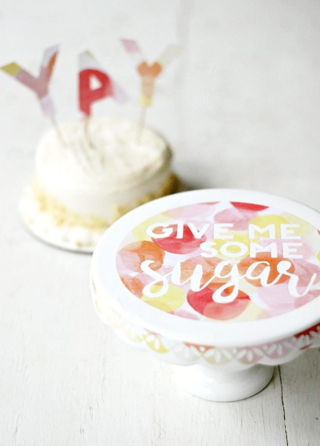 Custom Cake Stand Personal Touch