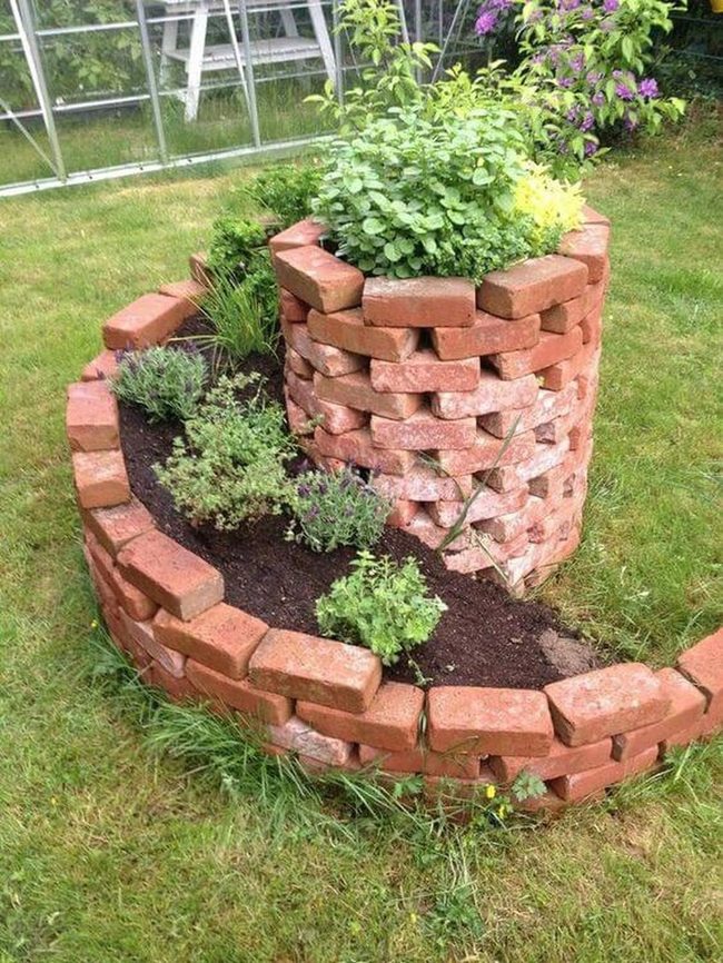Structured Brick Garden Beds