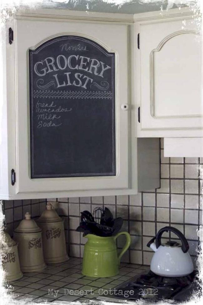 Matte Chalkboard Cabinet Insert