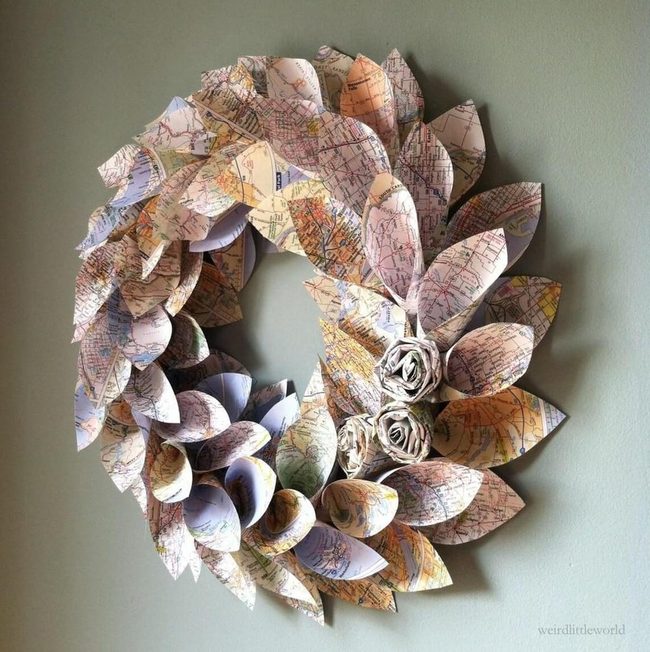 Fall Wreath Leaves And Roses