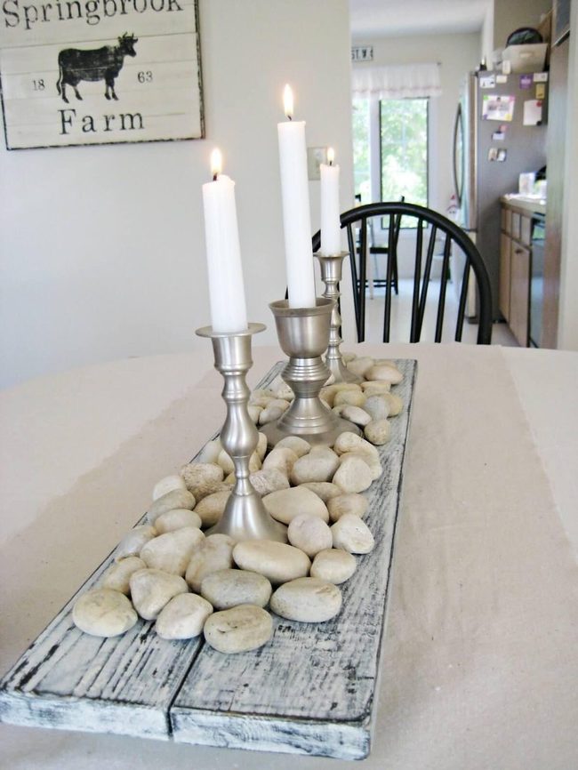 Distressed Wood Table Anchors