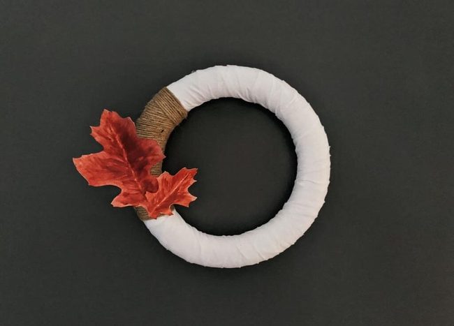 Foam Base Autumn Paper Leaves