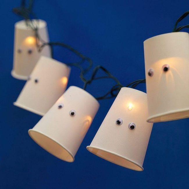 Googly Eye Cup Lights Blue