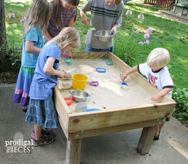 Elevated Sand Play Without Yard Mess