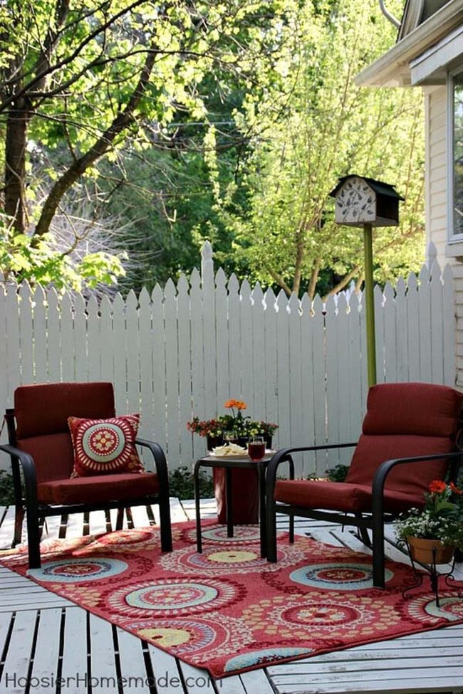 Recycled Wood Pallets Outdoor Deck