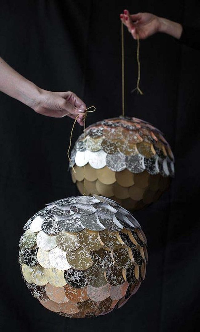 Ombre Metallic Disco Balls