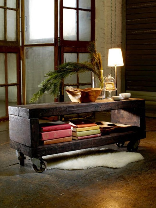 Wooden Furniture Stone Tiles Green