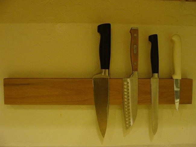 Knife Handles In Black Wood