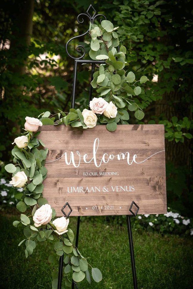 Personalized Entrance Signs Wedding Day