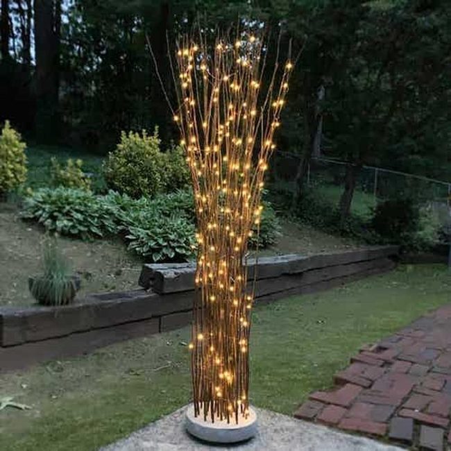 Natural Branch Solar Lights