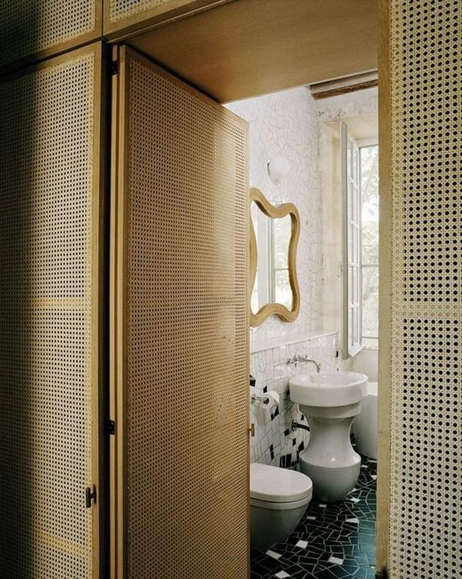 Geometric Tiles Meet Natural Wood