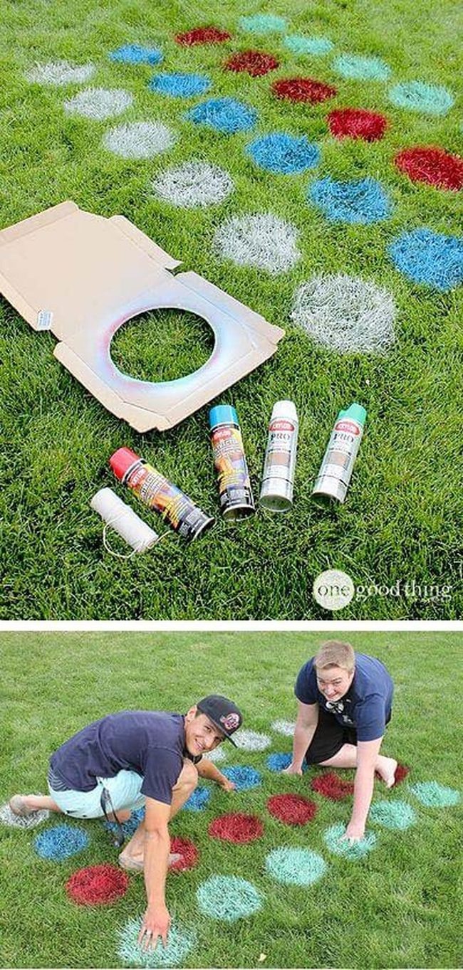 Painted Grass Twister Game