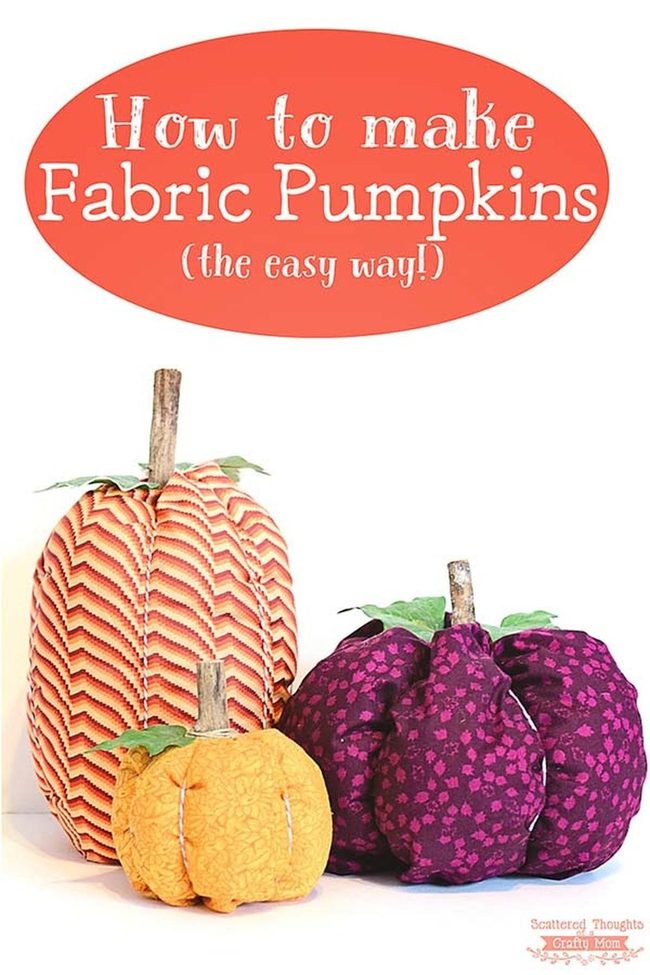 Toilet Paper Pumpkins With Fabric