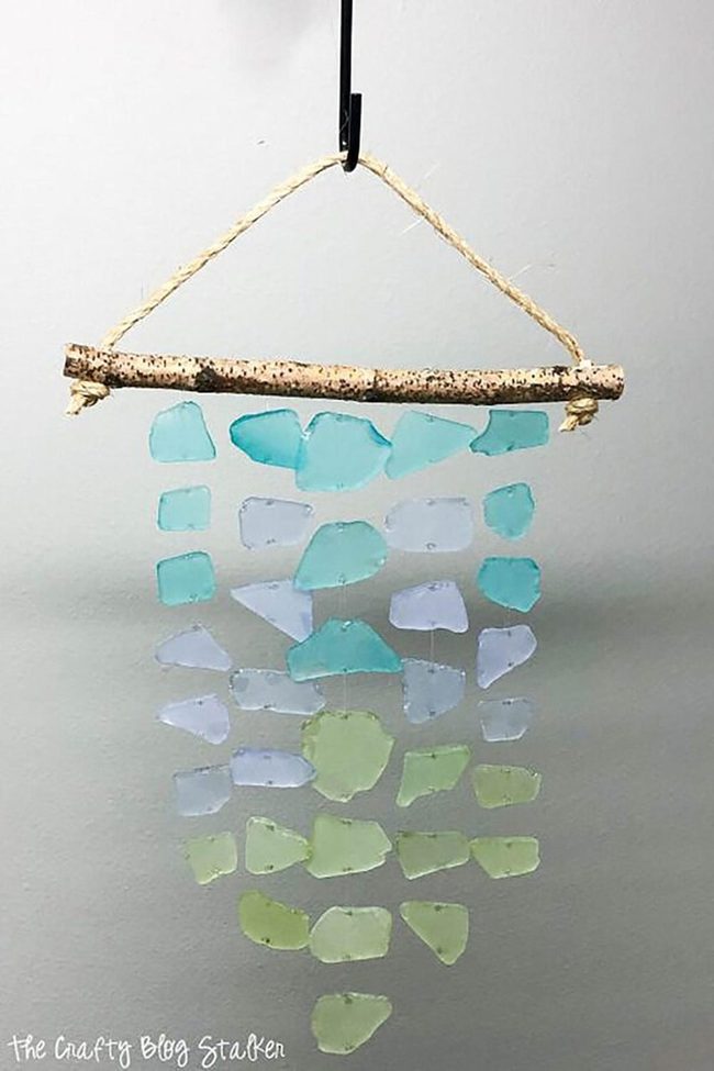 Frosted Glass Ocean Wind Chimes