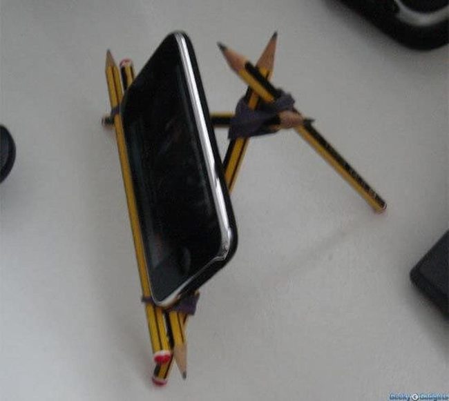 Sunny Yellow Pencil Phone Stand