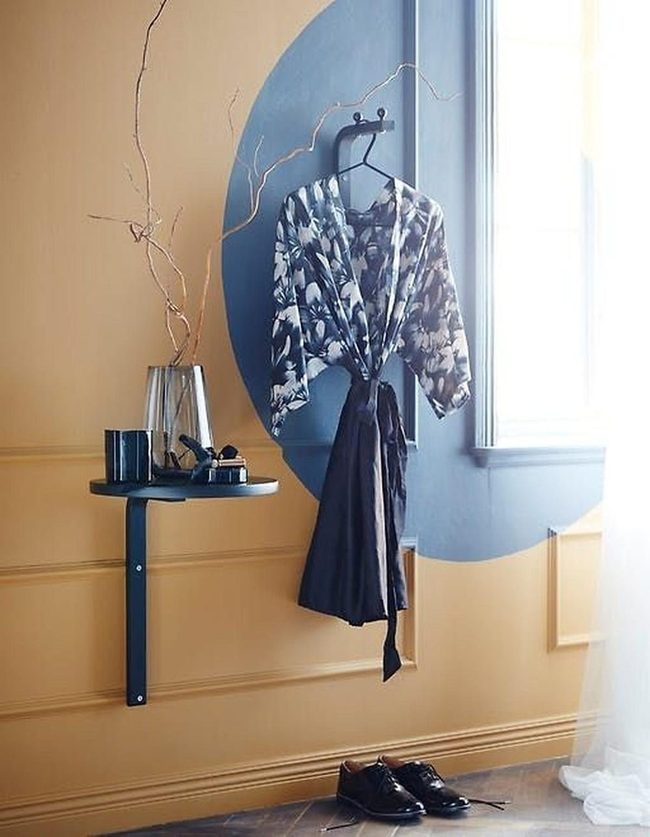 Yellow Walls, Blue Circle Window