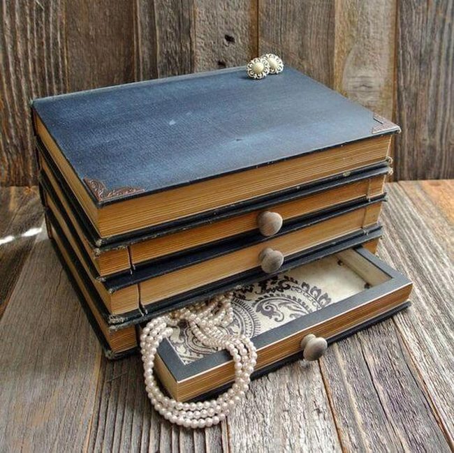 Hidden Storage Inside Aged Books