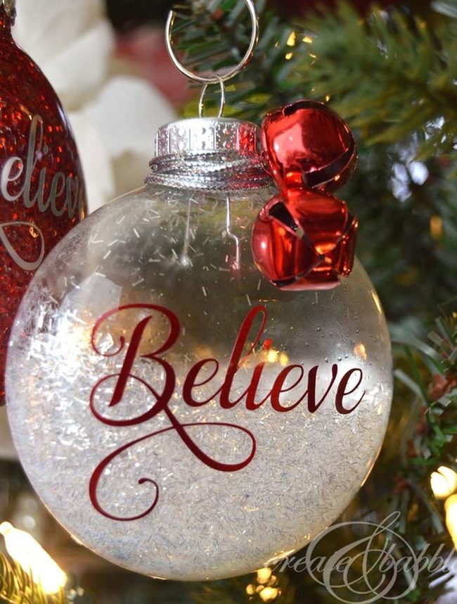 Personalized Sparkle Ball Ornaments