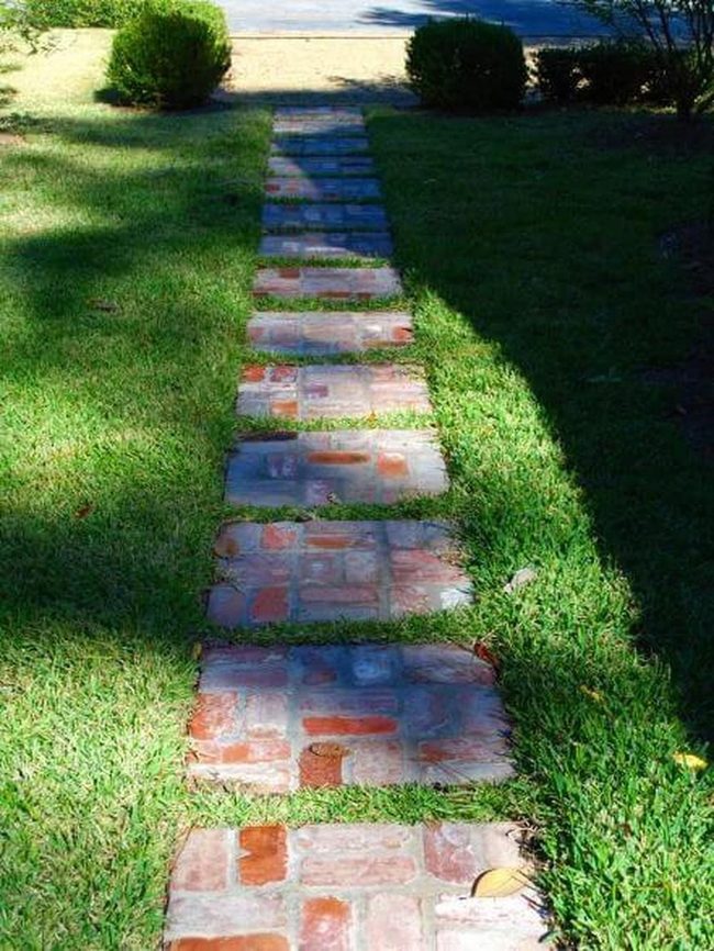 Terracotta Brick Garden Path