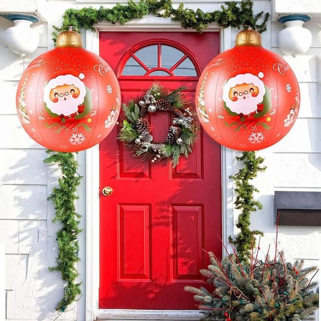 Jumbo Red Inflatable Christmas Lawn Decorations