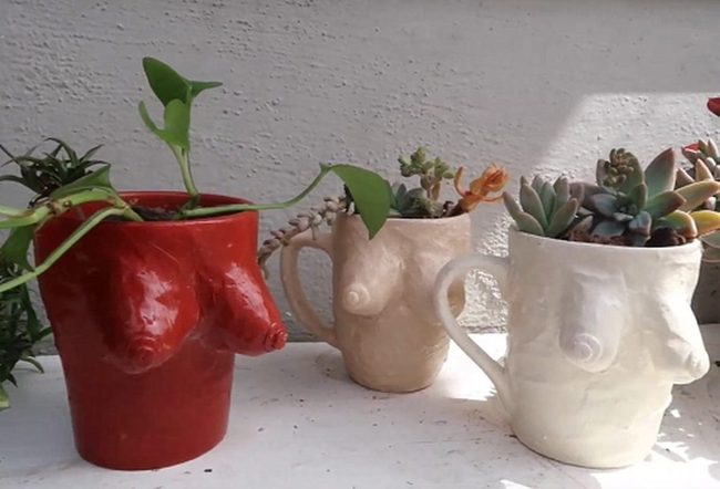 Ceramic Bust Plant Holders