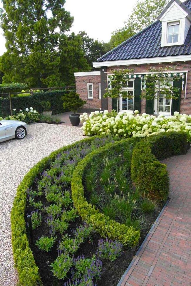 Layered Plantings Frame Your Entry
