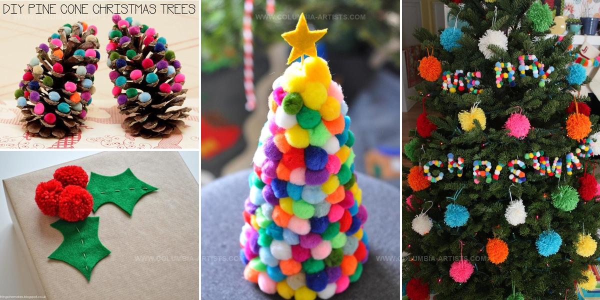 5504501 DIY Pompom Christmas Decorations