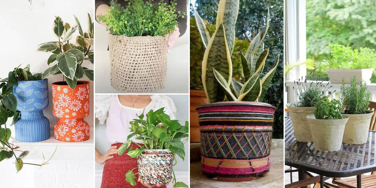 8572665 Upcycled Plastic Pot Planters