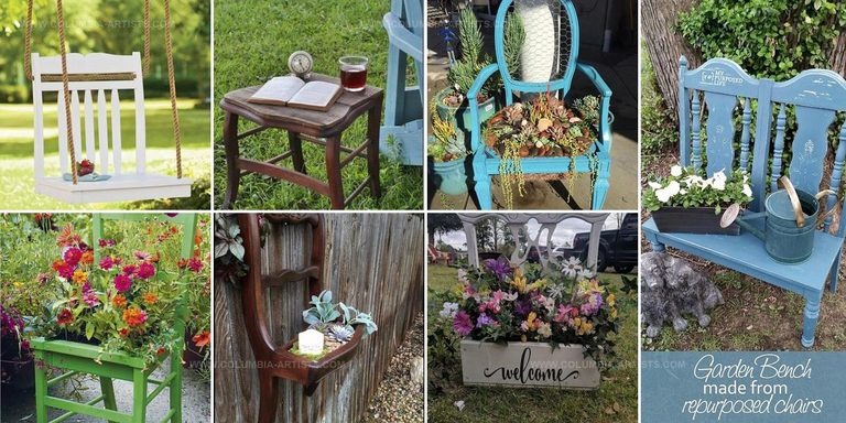 1354074 DIY Old Chair Garden Ideas