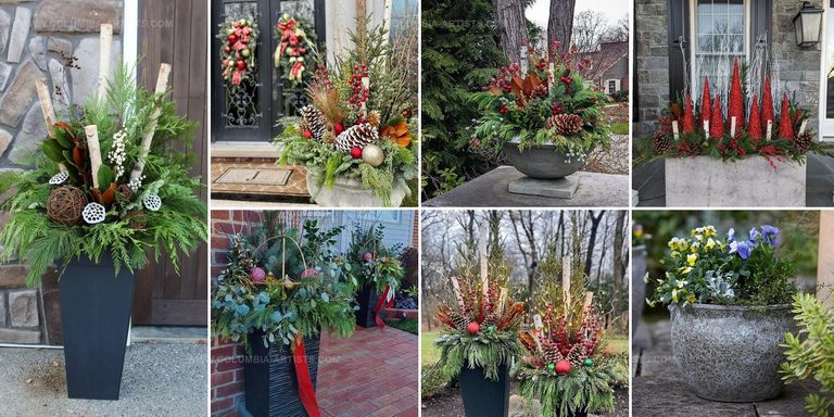 8193331 Winter Planters For Front Porch