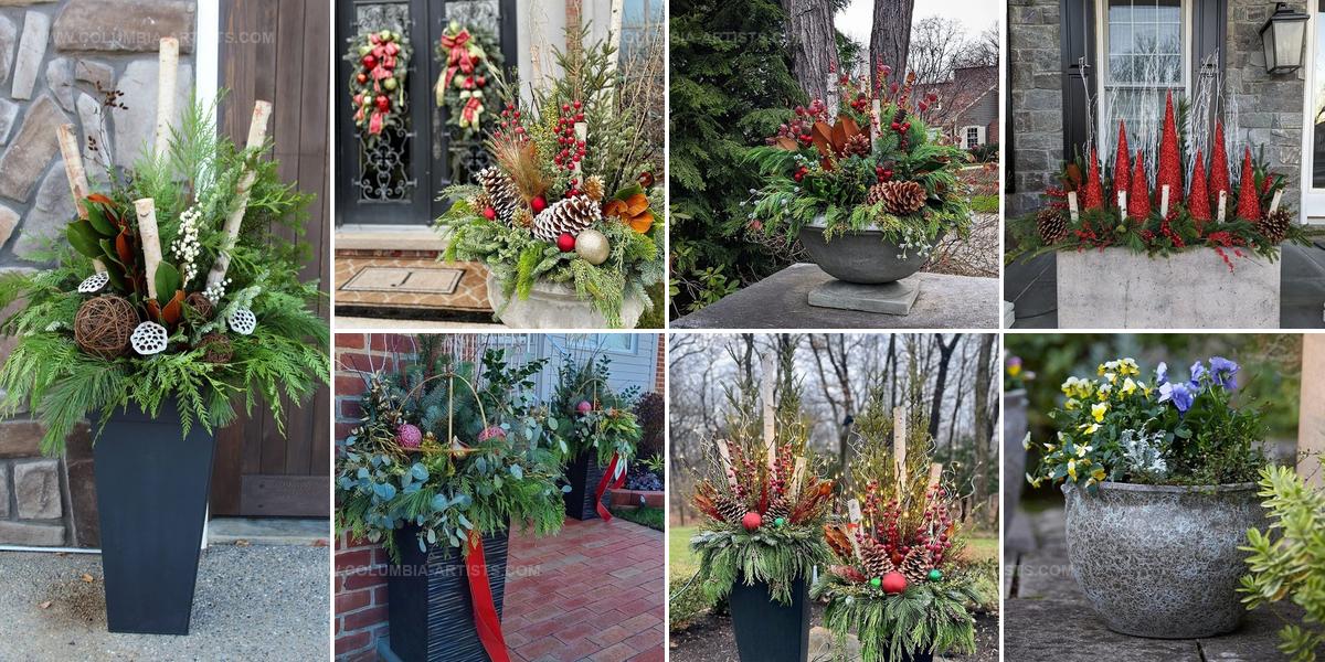 8193331 Winter Planters For Front Porch