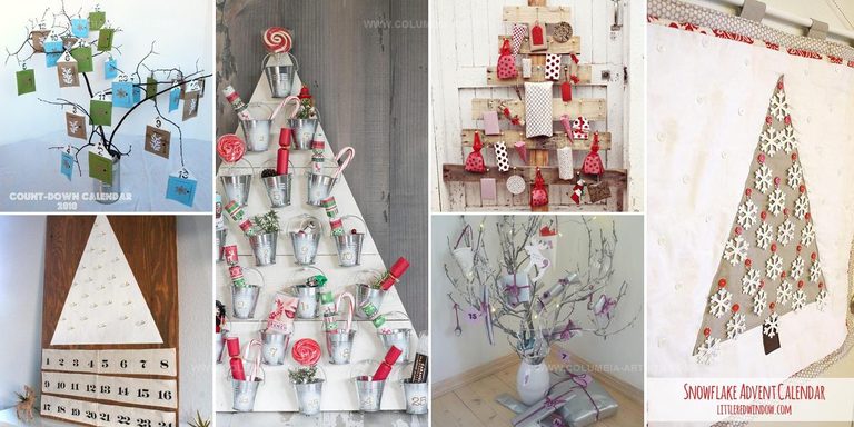 1174667 DIY Advent Christmas Trees