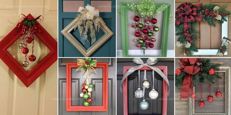 6589540 Frame Christmas Wreath Ideas