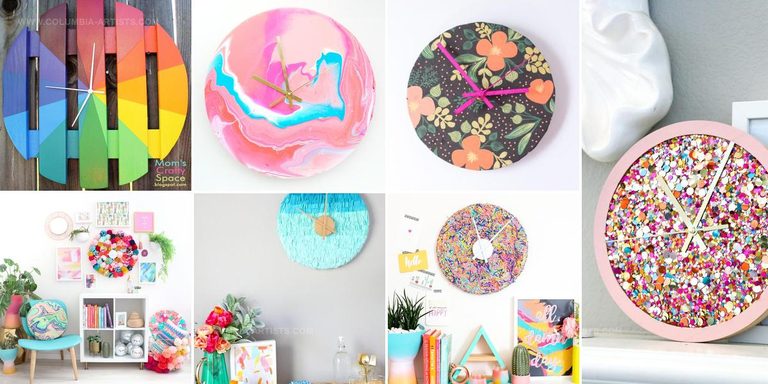 6829462 DIY Colorful Clocks For Home Decor