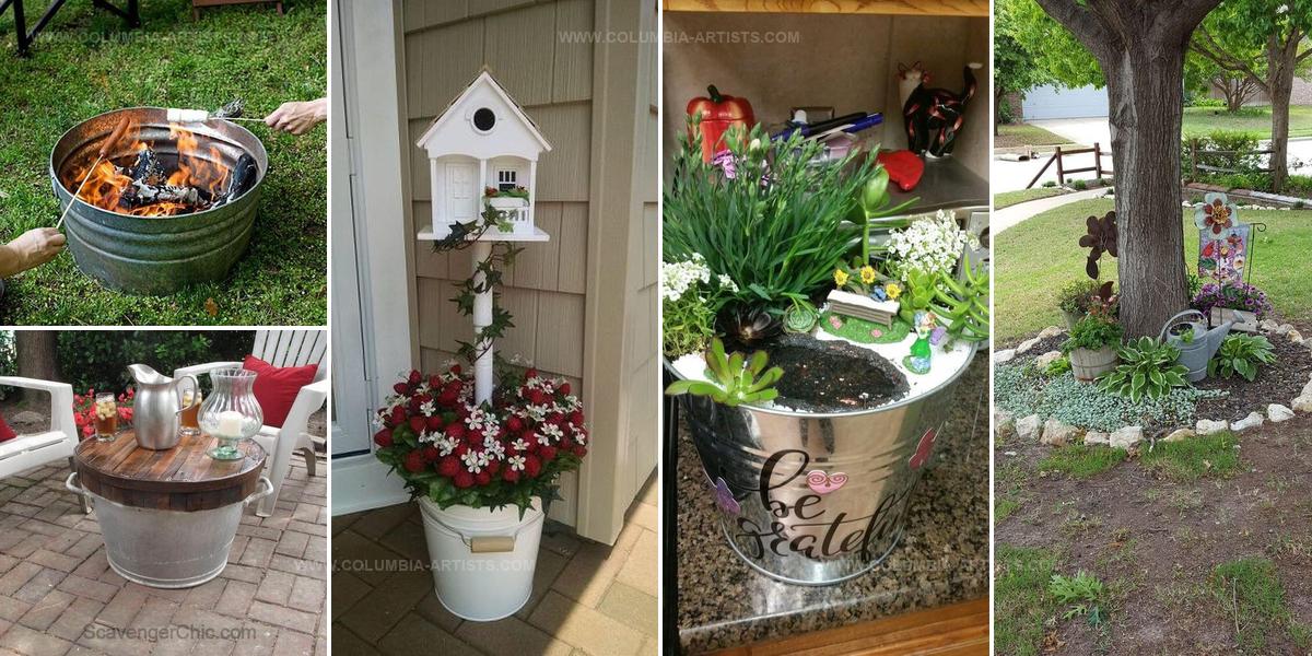 1601611 DIY Bucket Garden Ideas