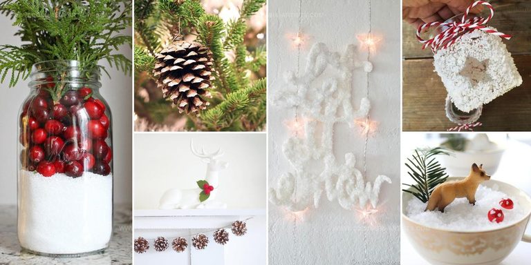 3715444 Snow Inspired DIY Christmas Decorations