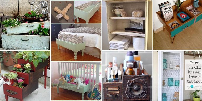 3127098 Recycled Old Drawer Decor Ideas