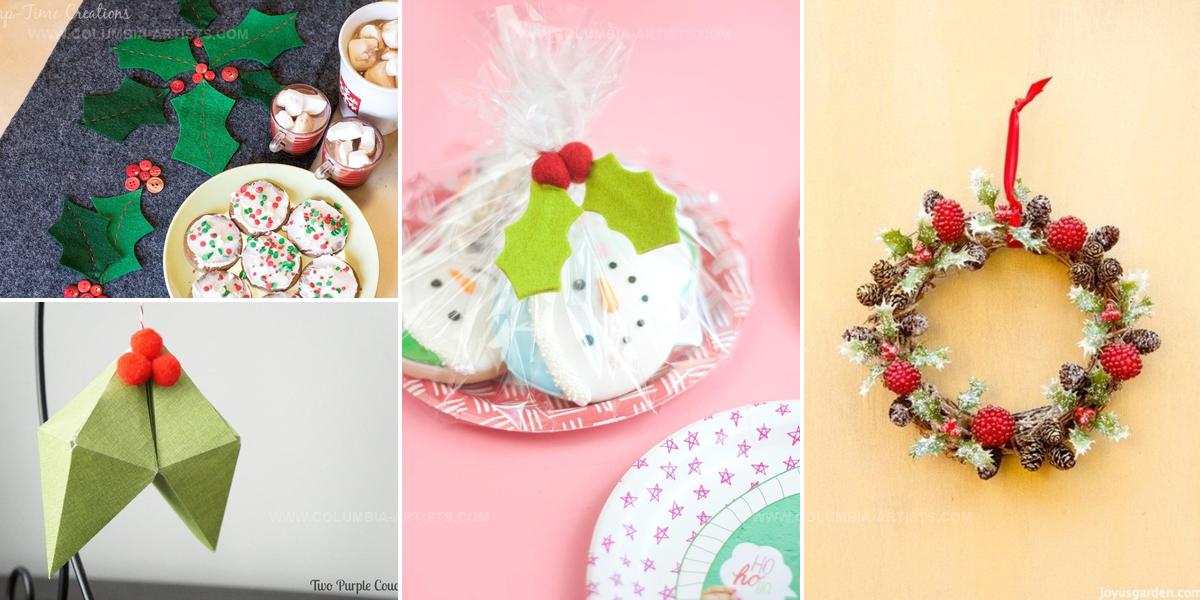 3926557 DIY Holly Themed Christmas Crafts