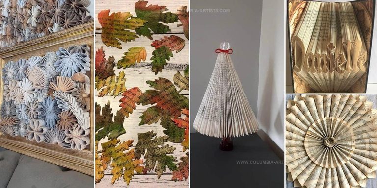 4970930 Gorgeous Book Page Crafts Ideas