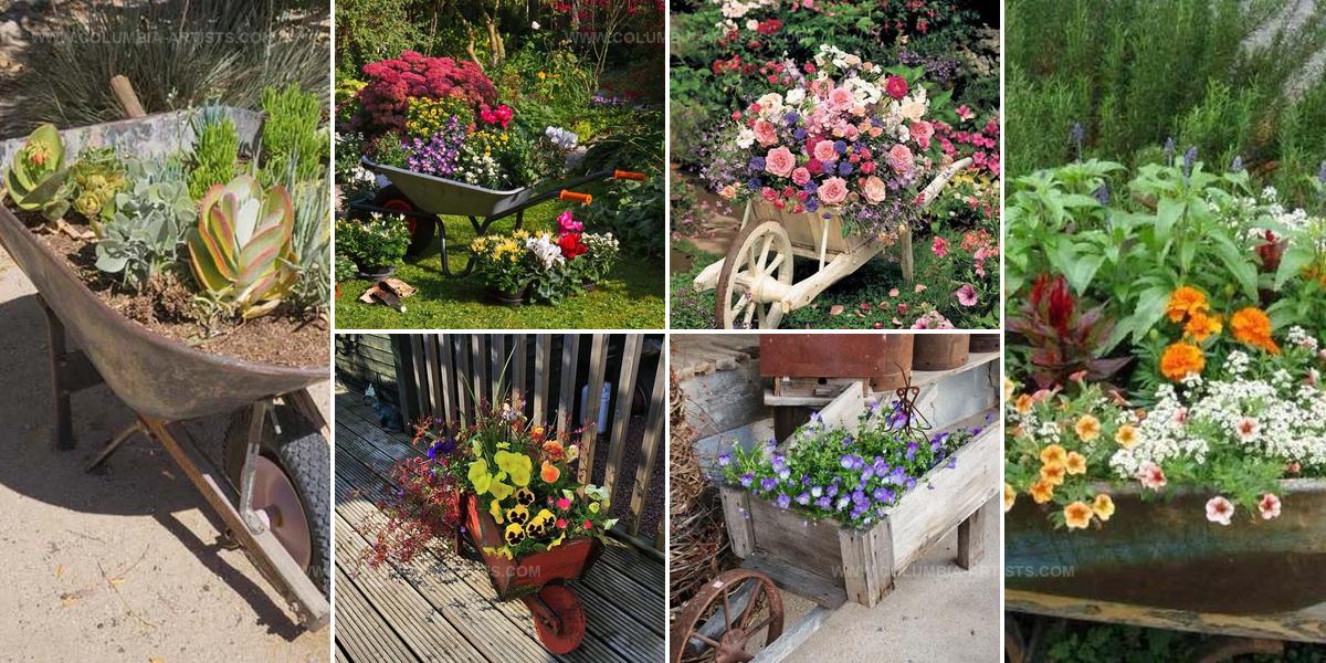 7623061 Wheelbarrow Planter Projects
