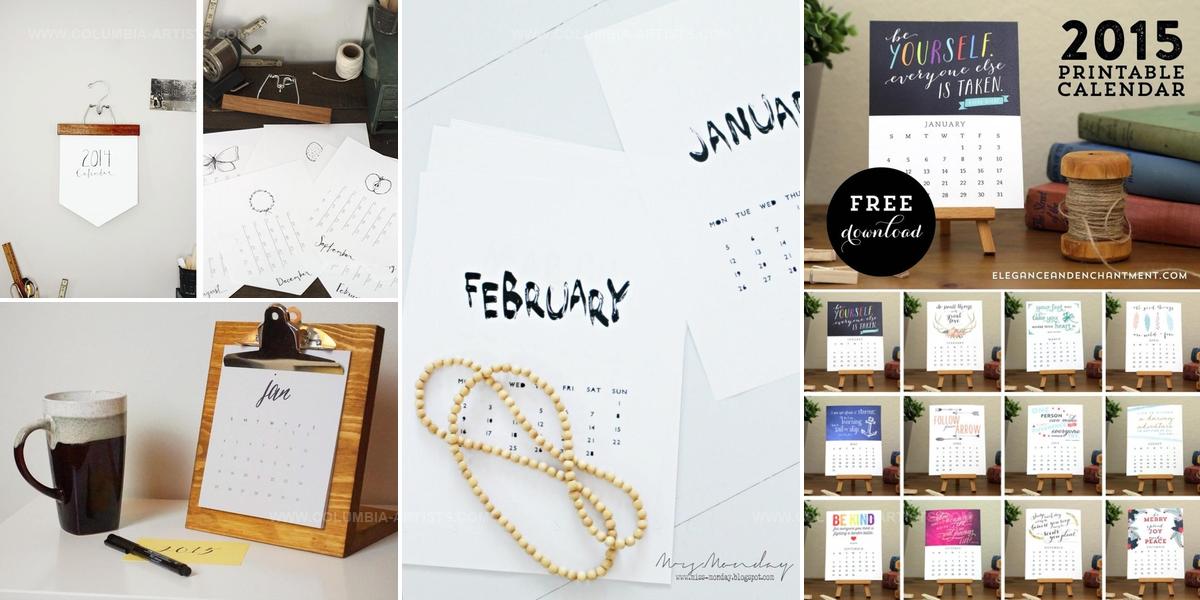 9766692 Simple DIY Calendar Ideas