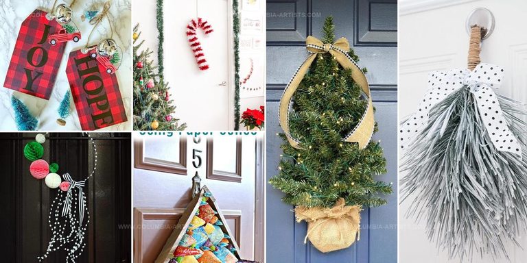 1917494 Festive DIY Christmas Front Door Decorations