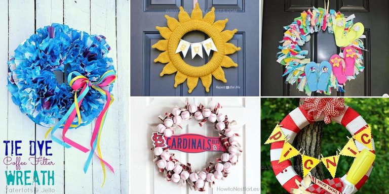 7918821 DIY Summer Party Wreaths