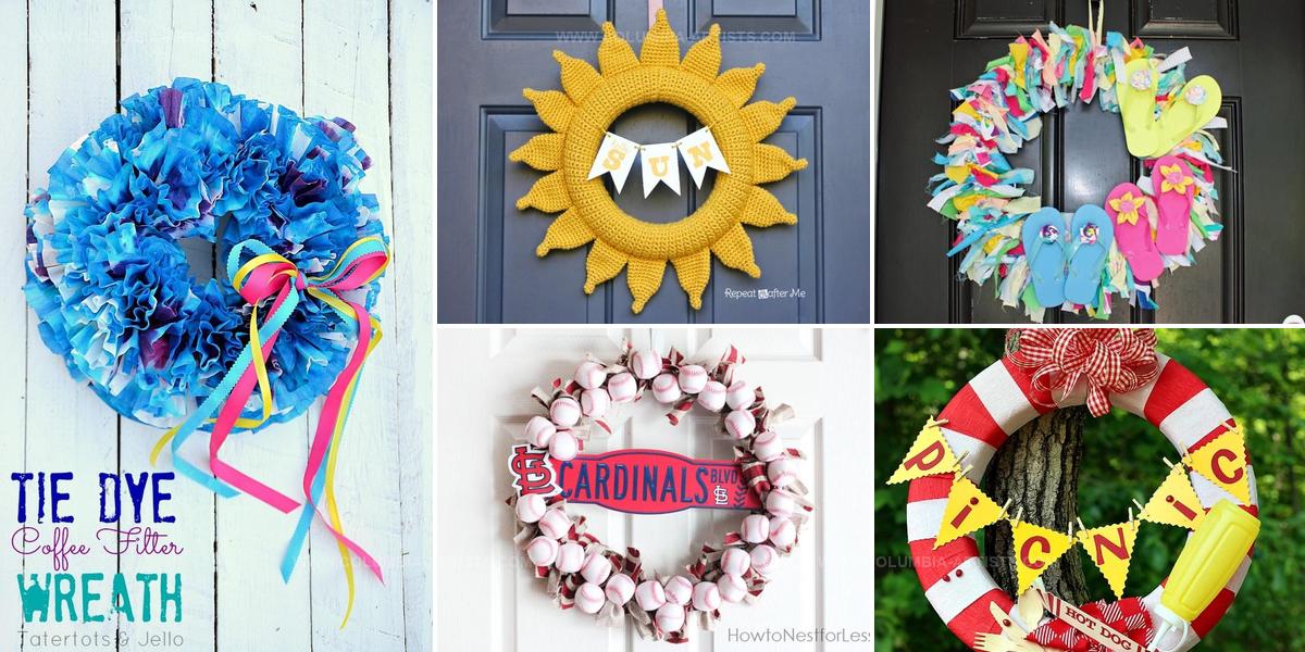 7918821 DIY Summer Party Wreaths