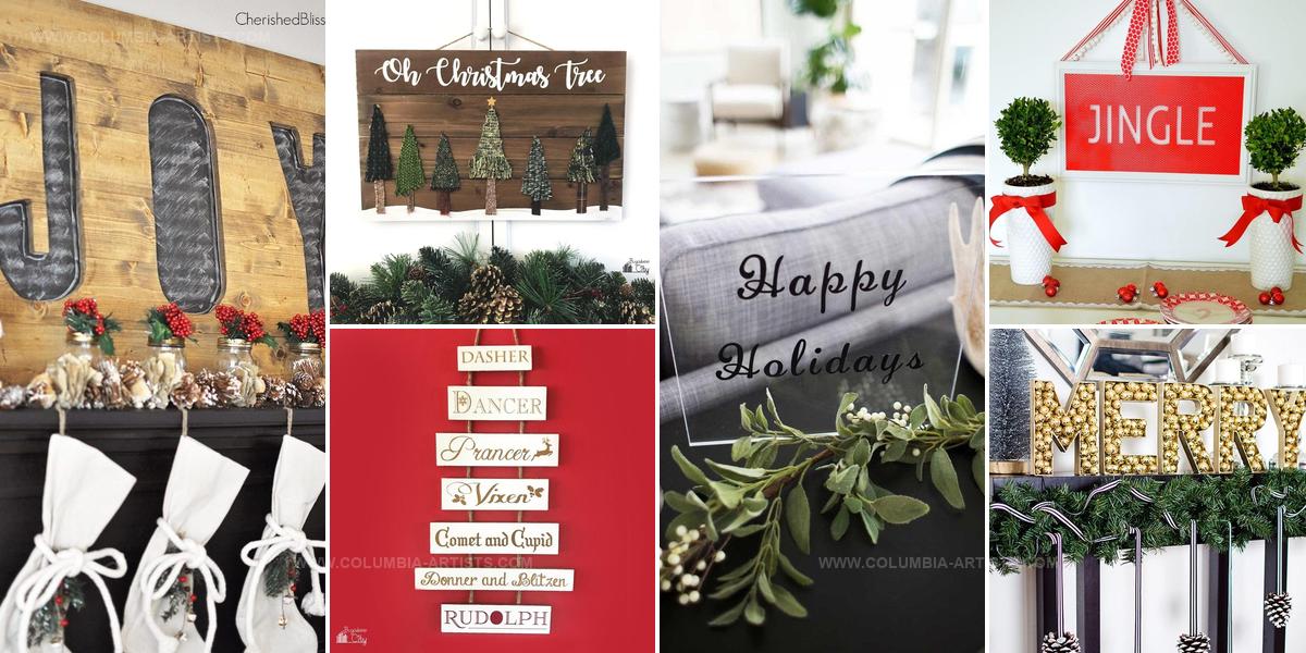 7537231 Cute DIY Christmas Signs