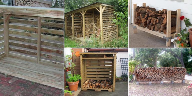 1414226 DIY Outdoor Log Holder Ideas